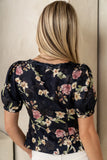 Faith Floral Blouse in Black FINAL SALE