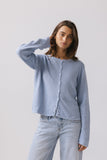 Azuline Knit Cardigan in Powder Blue