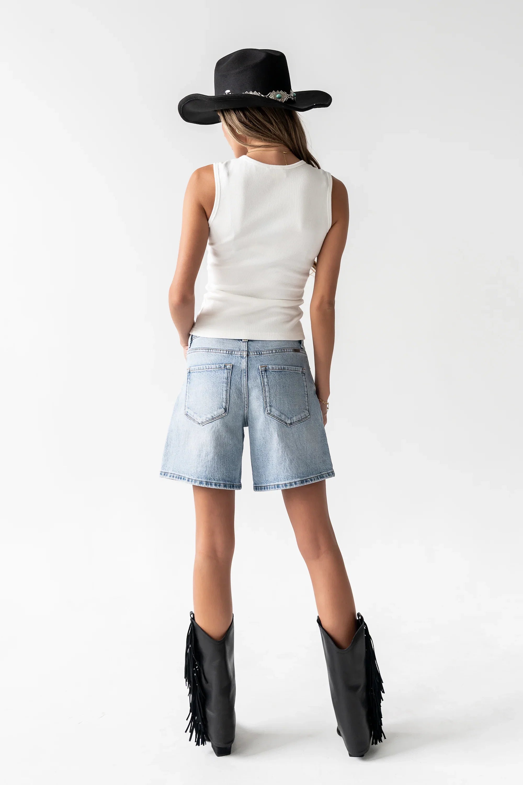 Sydney Studded Denim Shorts