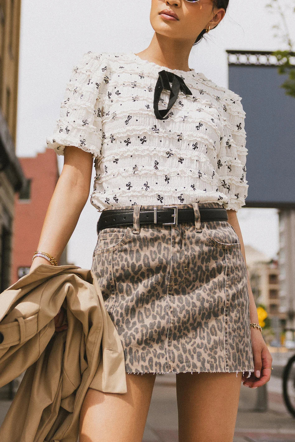 Holly Cheetah Mini Skirt FINAL SALE
