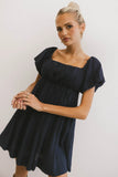 Dasha Textured Mini Dress in Navy FINAL SALE