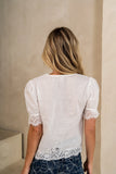 Kora Lace Trim Blouse FINAL SALE