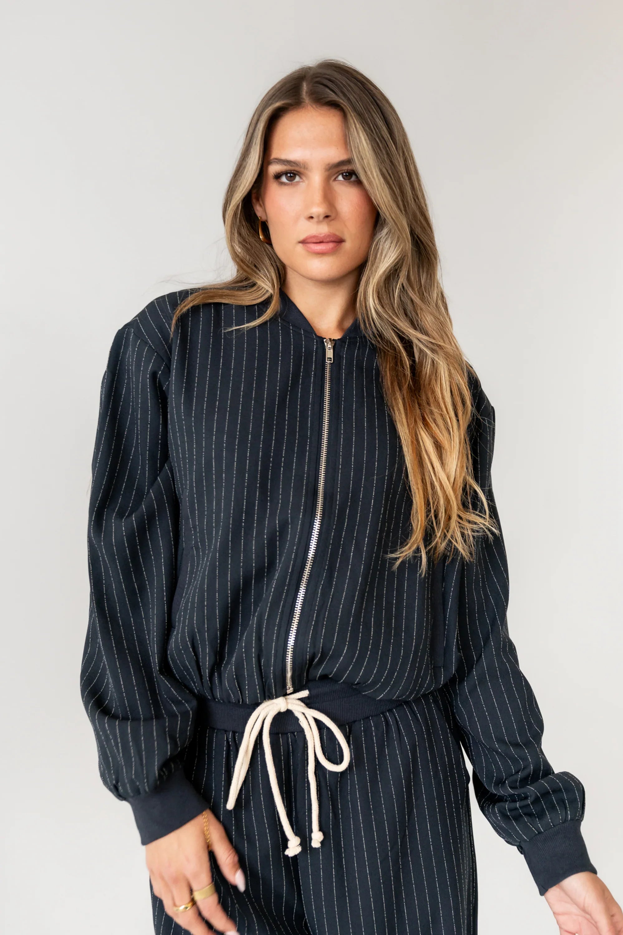 Valeria Striped Bomber Jacket FINAL SALE