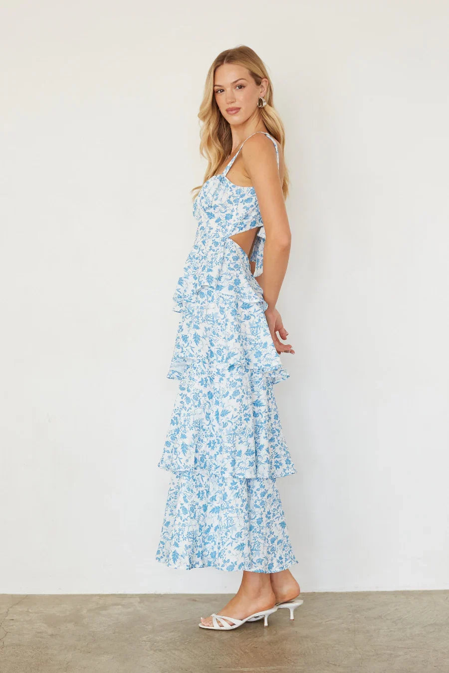 Everlee Bustier Tiered Maxi Dress