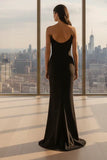 Daris Gown Black Cat Eye Scoop Neckline Dress