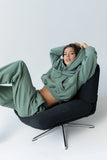 Mozie Contrast Sweatshirt in Teal