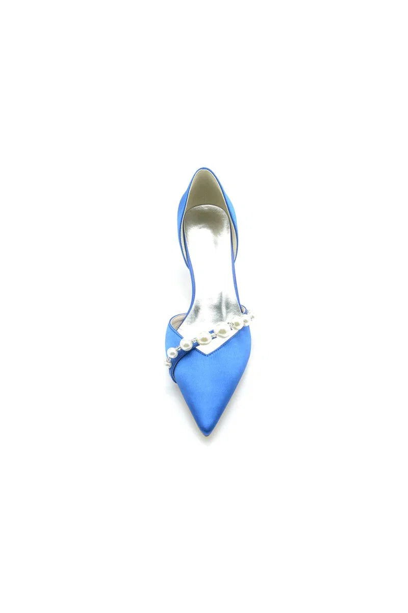 Pearl Pointed Toe Stiletto Heels