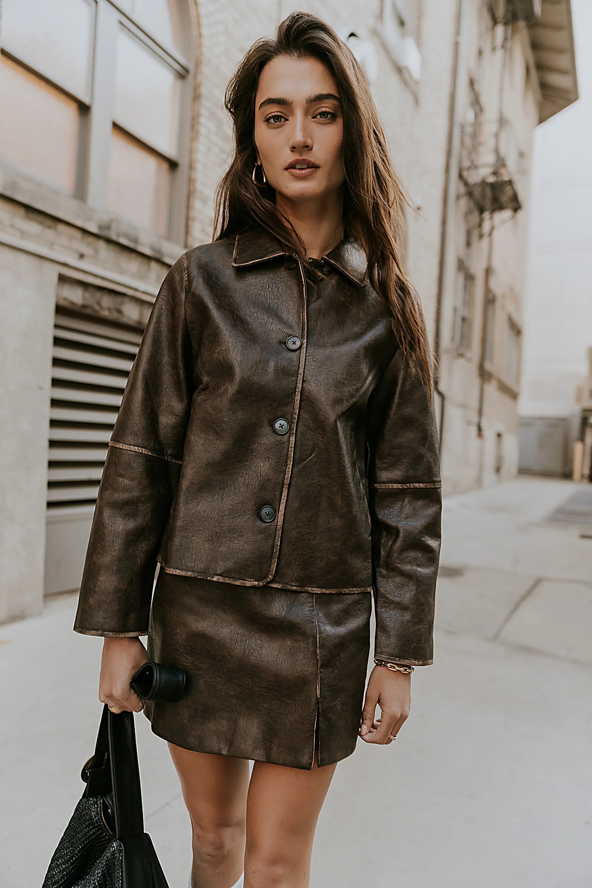 Kelsey Vegan Leather Jacket FINAL SALE