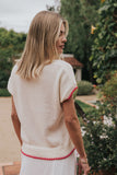 Chloe Embroidered Sweater Tee
