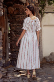 Effie Embroidered Midi Dress FINAL SALE