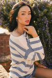 Kelsey Striped Sweater in Blue FINAL SALE
