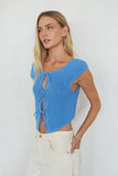 Bettina Front Tie Knit Top