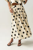 Jacklynn Polka Dot Midi Skirt