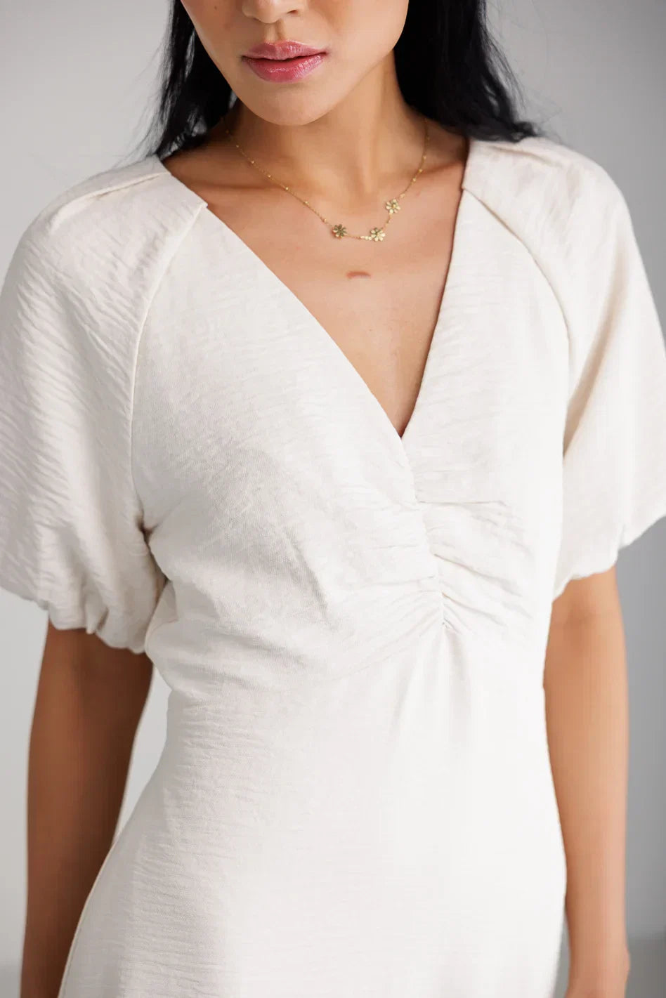 Maeve Midi Dress in Cream FINAL SALE