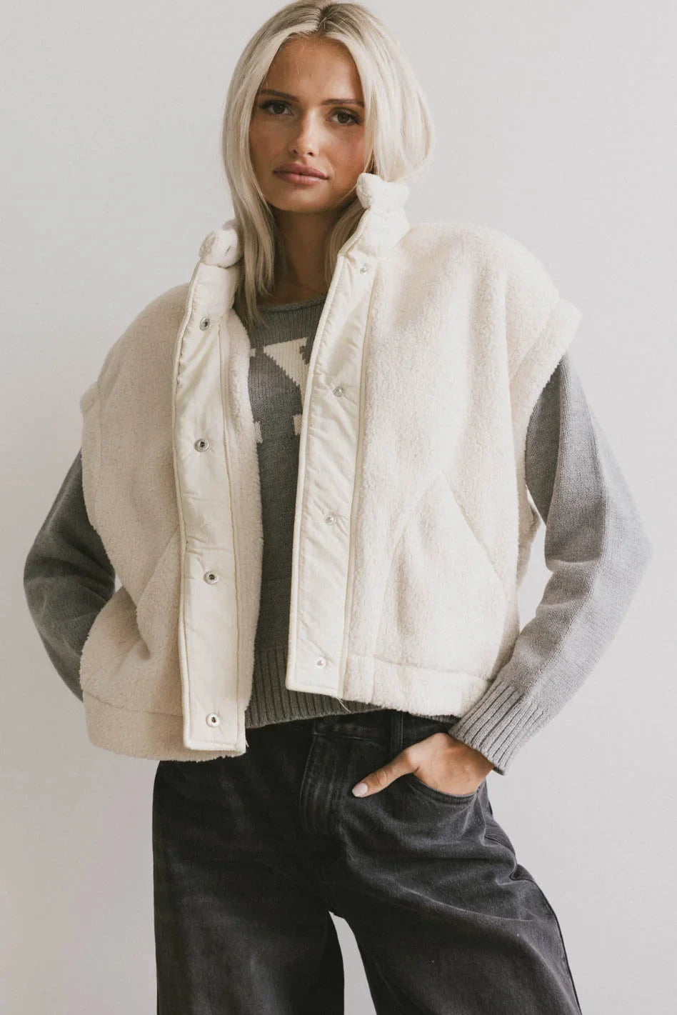 Samirah Sherpa Vest FINAL SALE