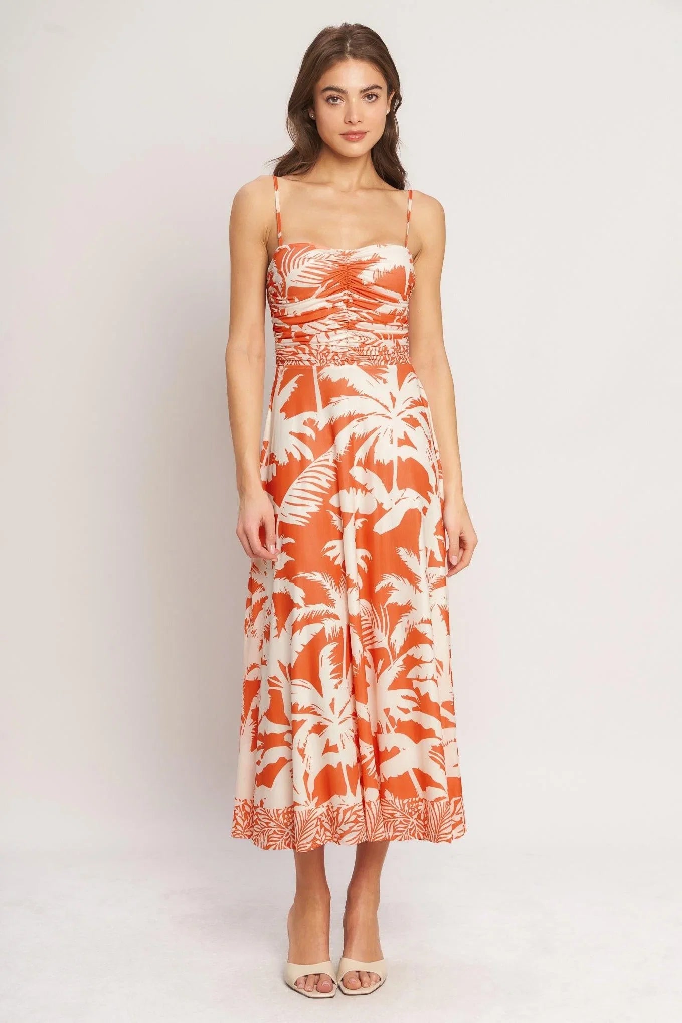 HEATWAVE RESORT POWER MESH MIDI DRESS
