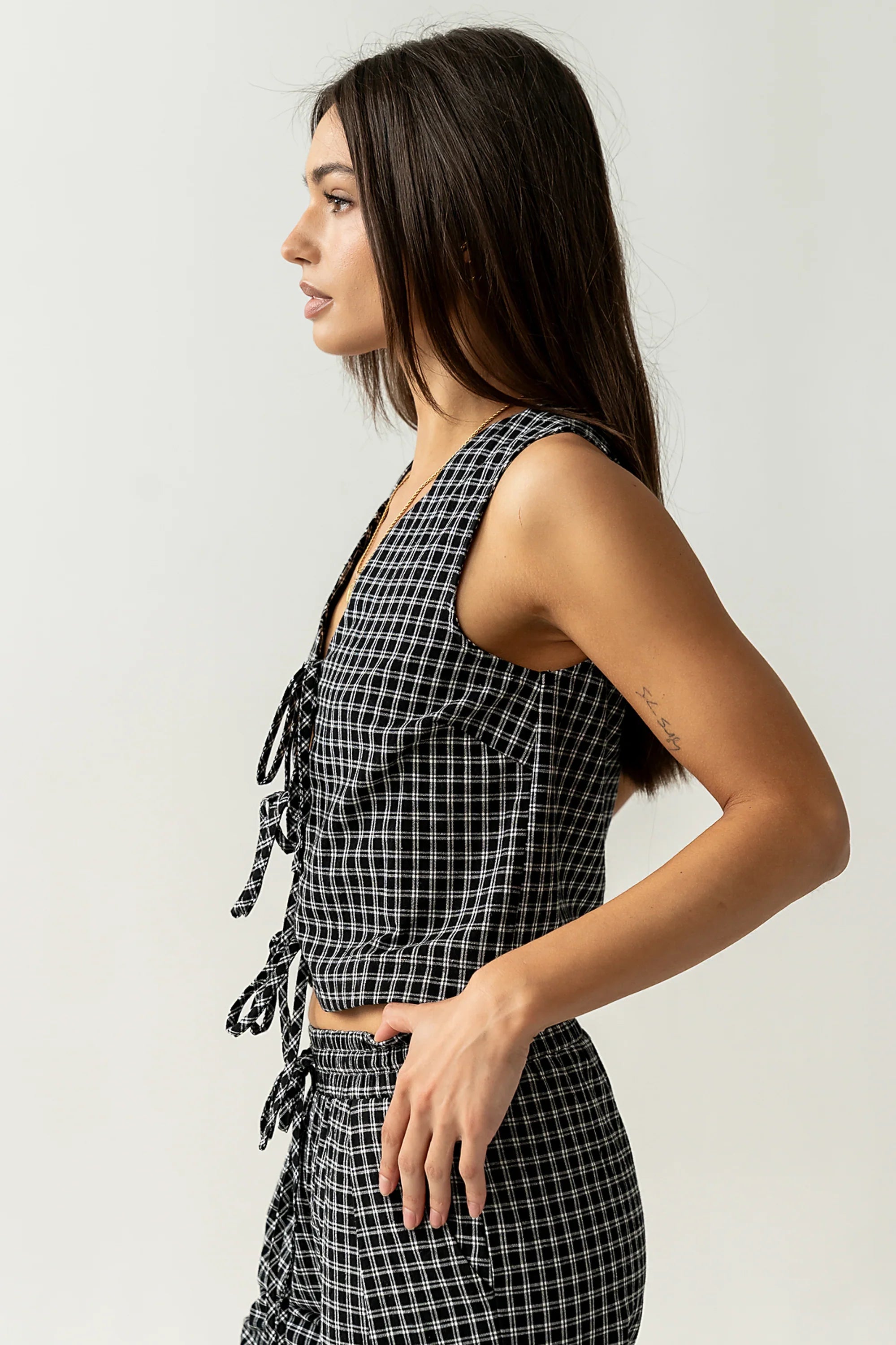 Lea Plaid Vest
