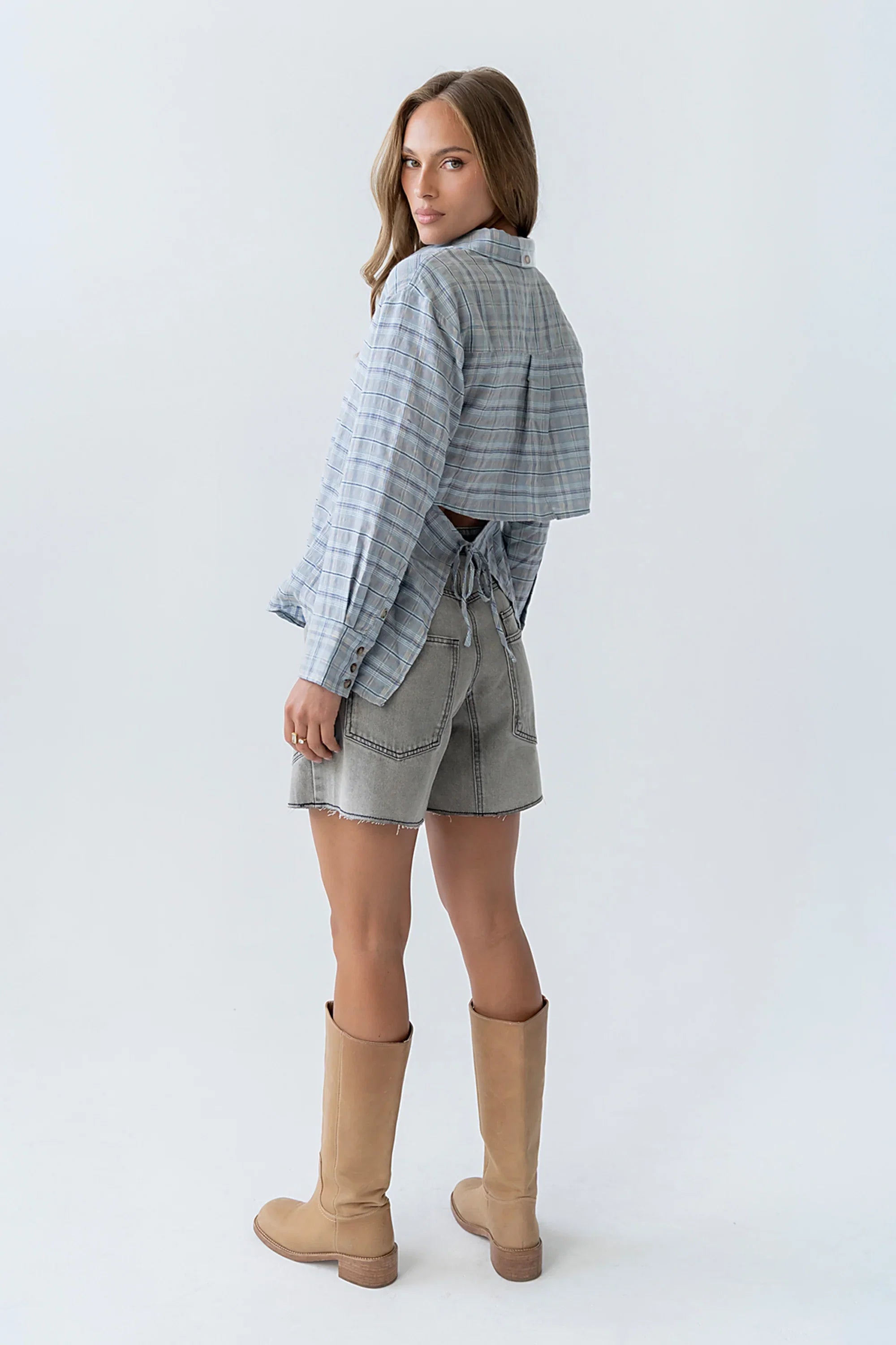 Jodie Plaid Button Up