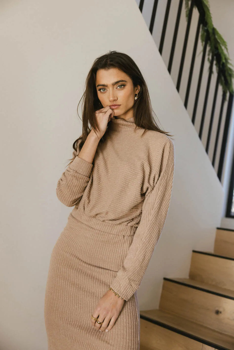 Ulrich Sweater Dress in Tan FINAL SALE