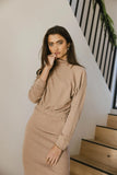 Ulrich Sweater Dress in Tan FINAL SALE