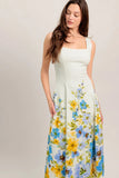 DREAMING OF THE COAST FLORAL MIDI DRESS