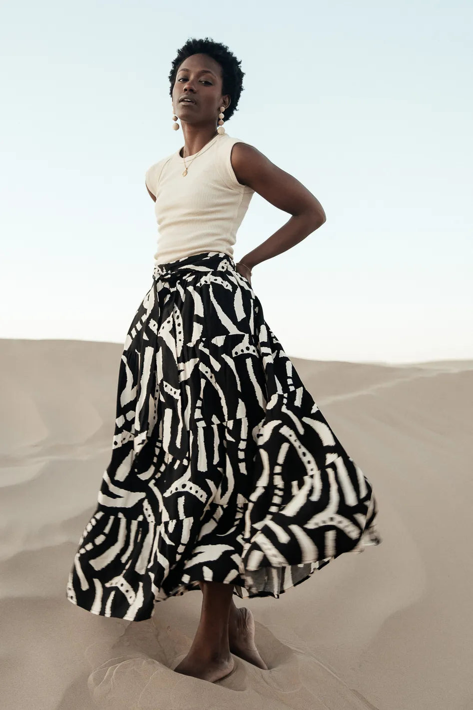 Noco Abstract Print Skirt FINAL SALE