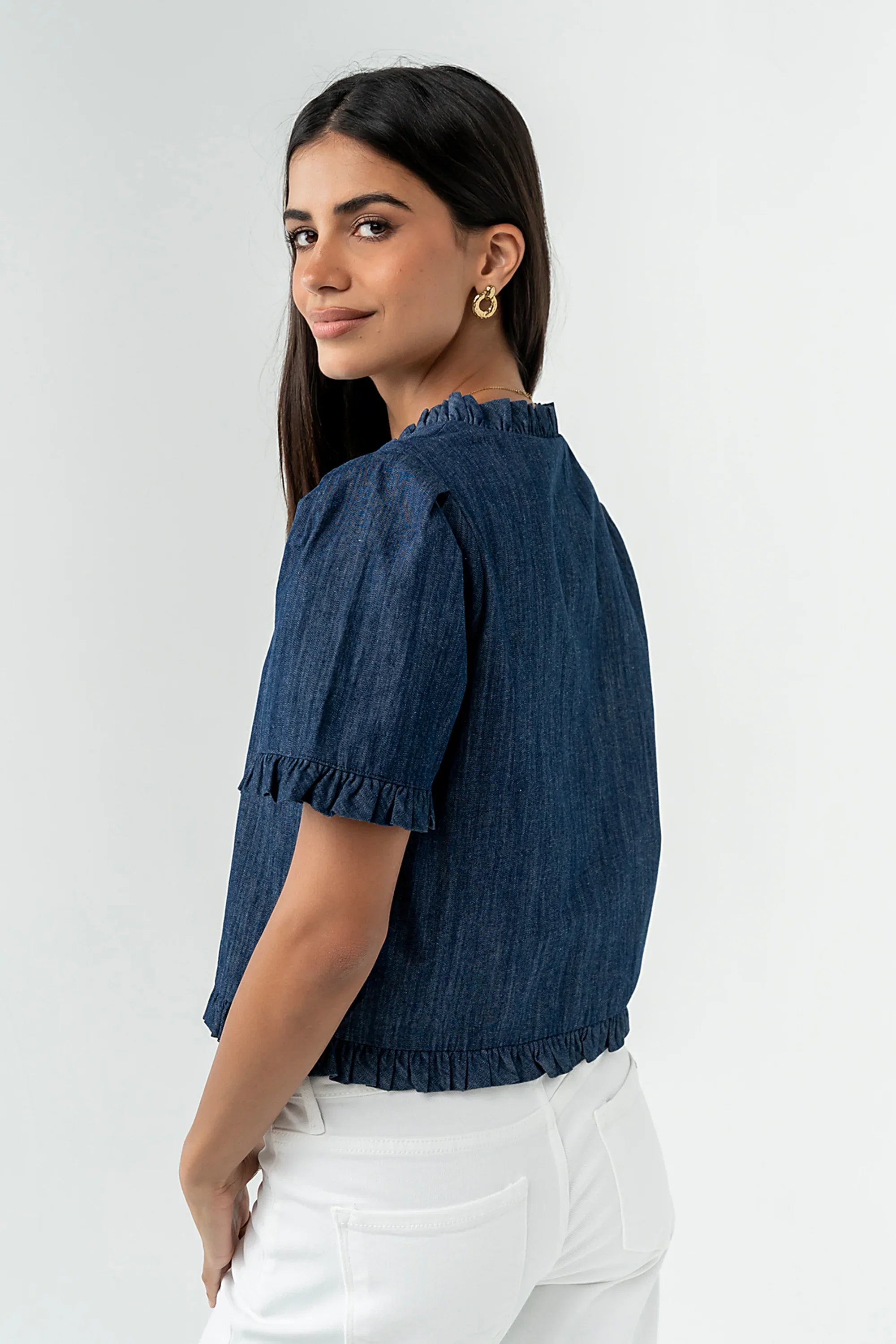 Miranda Denim Top