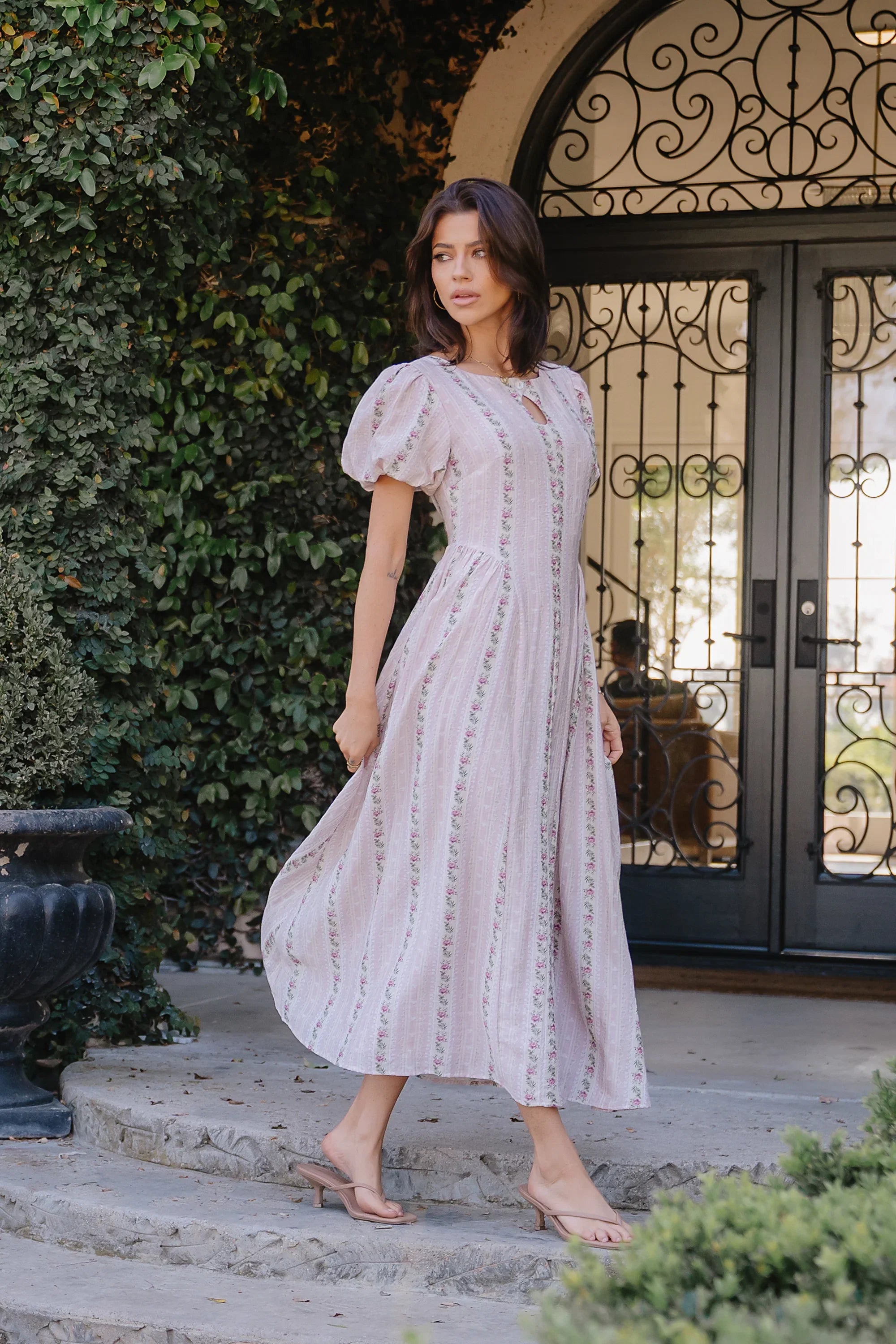 Baylor Floral Maxi Dress in Pink