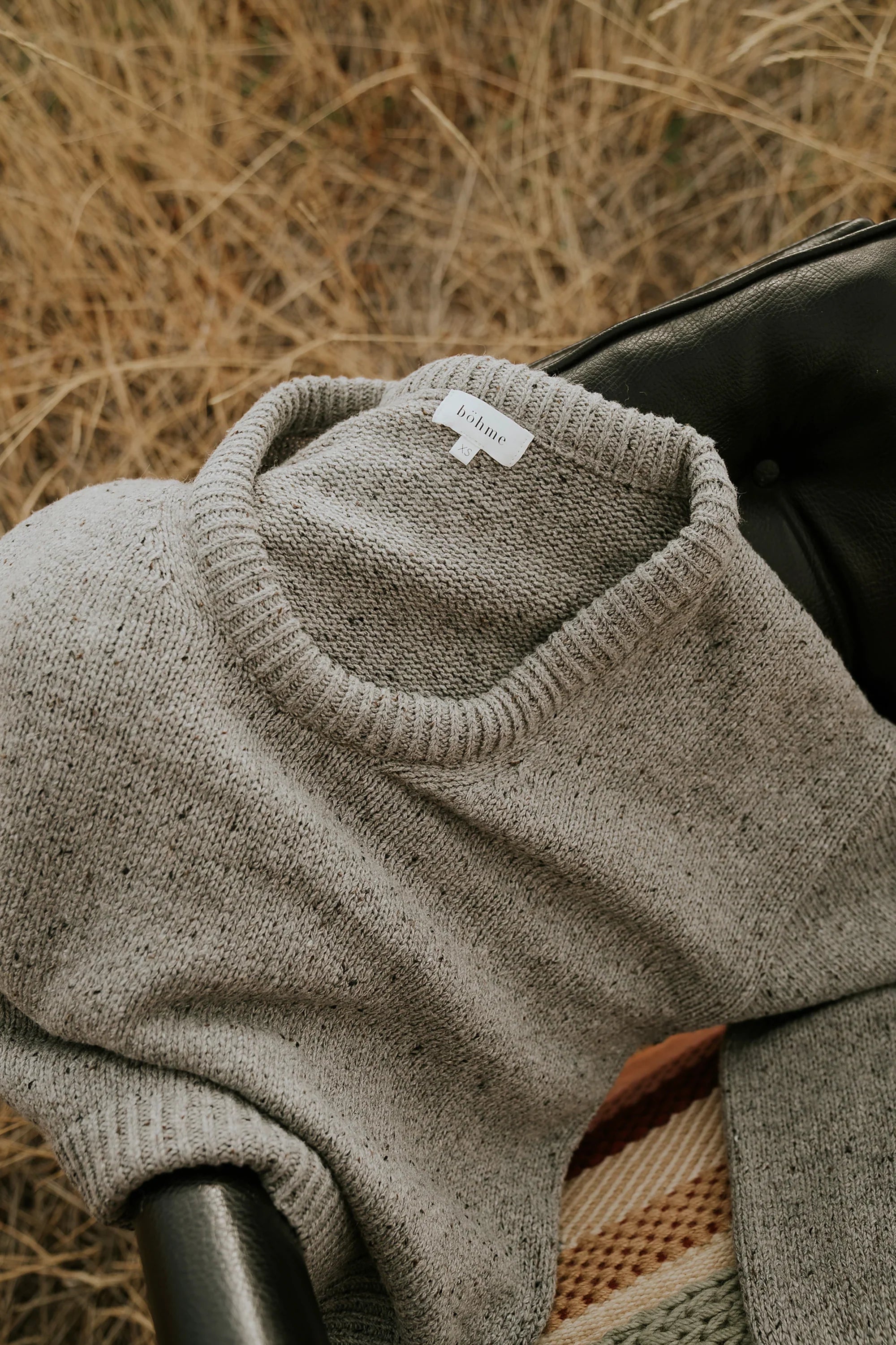 Fern Relaxed Sweater in Grey FINAL SALE
