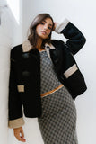 Collins Suede Jacket in Black FINAL SALE
