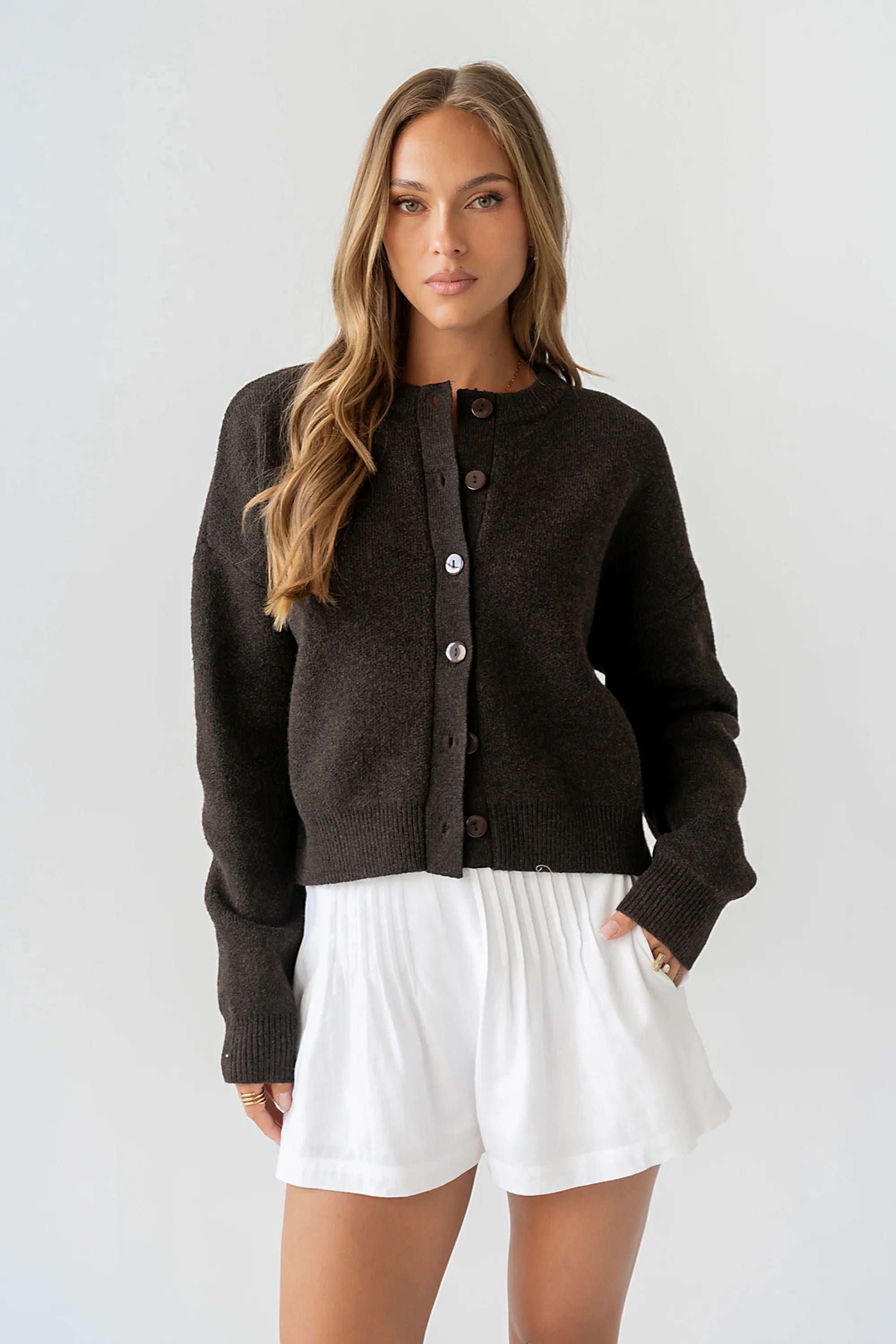 Valeria Oversized Sweater in Brown
