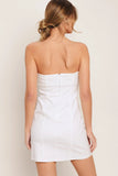 CITY TO COAST WHITE DENIM MINI DRESS