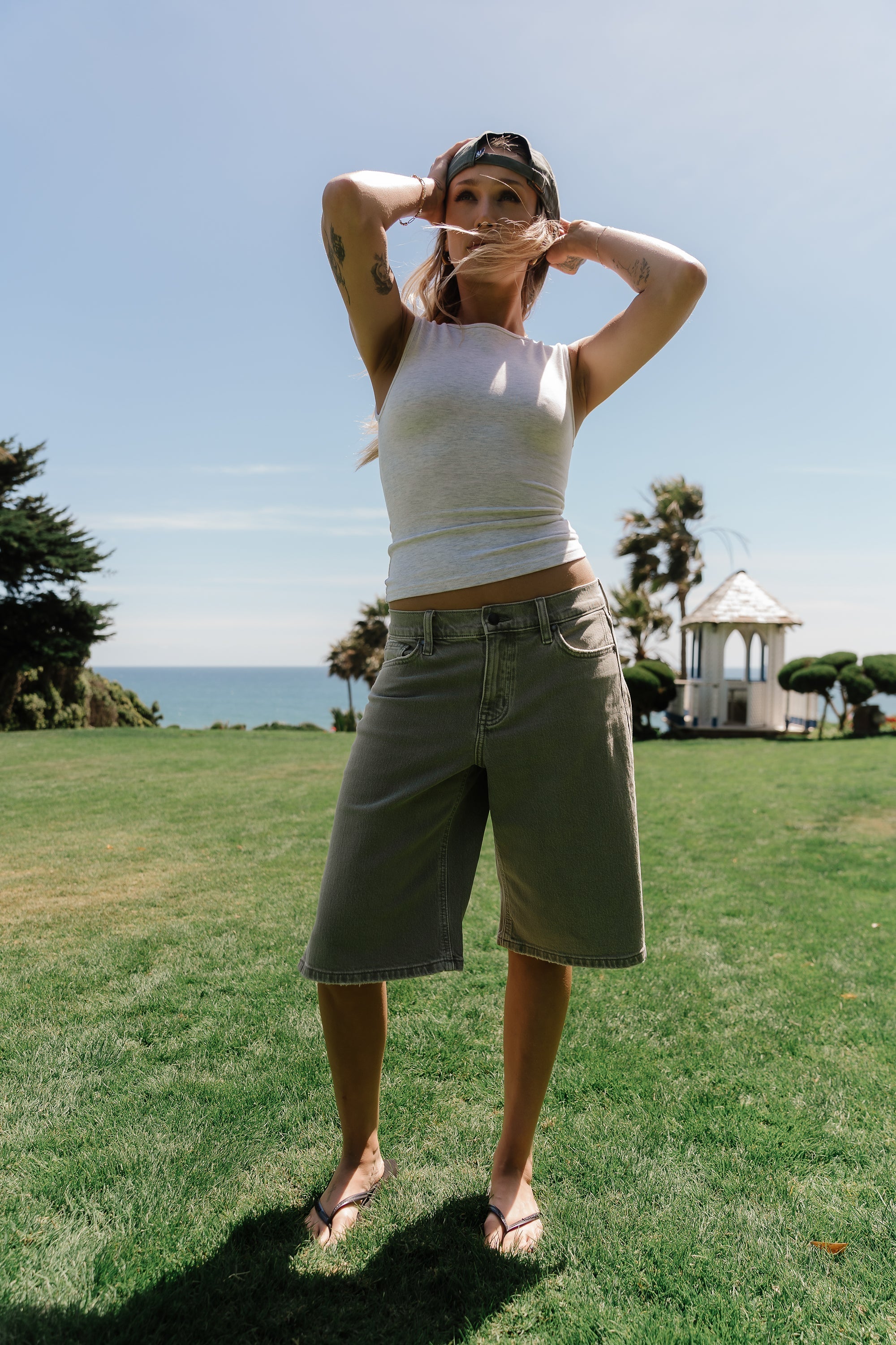 Riley Denim Bermuda Shorts