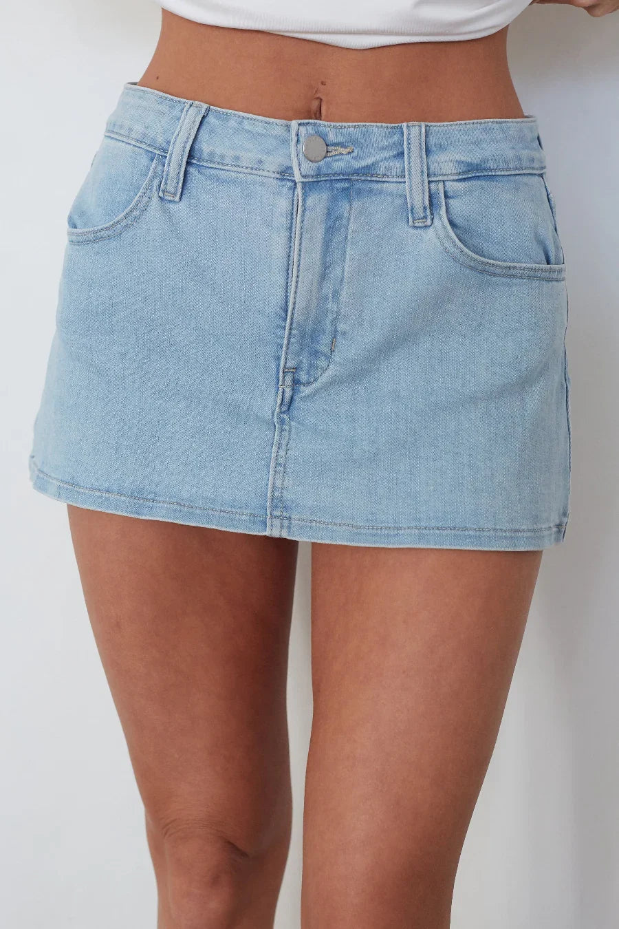 Dasha Micro Mini Denim Skort