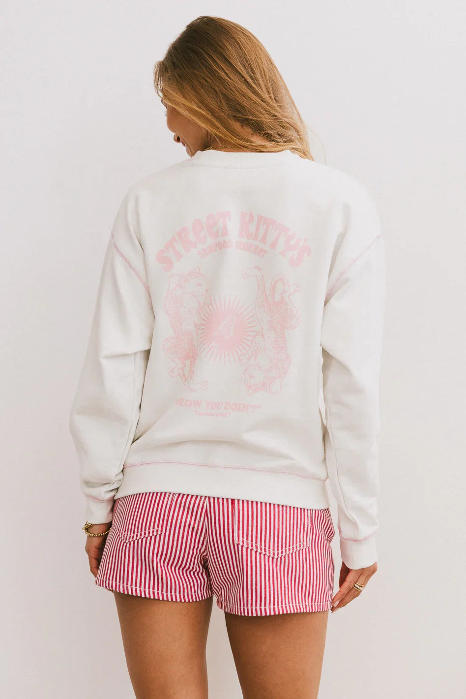 Street Kittys Crew Neck Sweater FINAL SALE