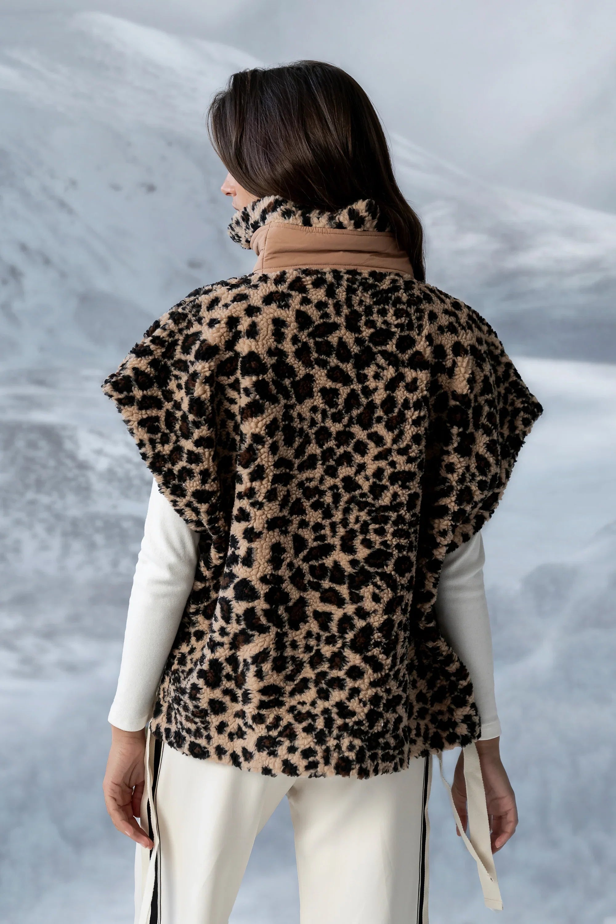 Pennie Leopard Sherpa Vest FINAL SALE