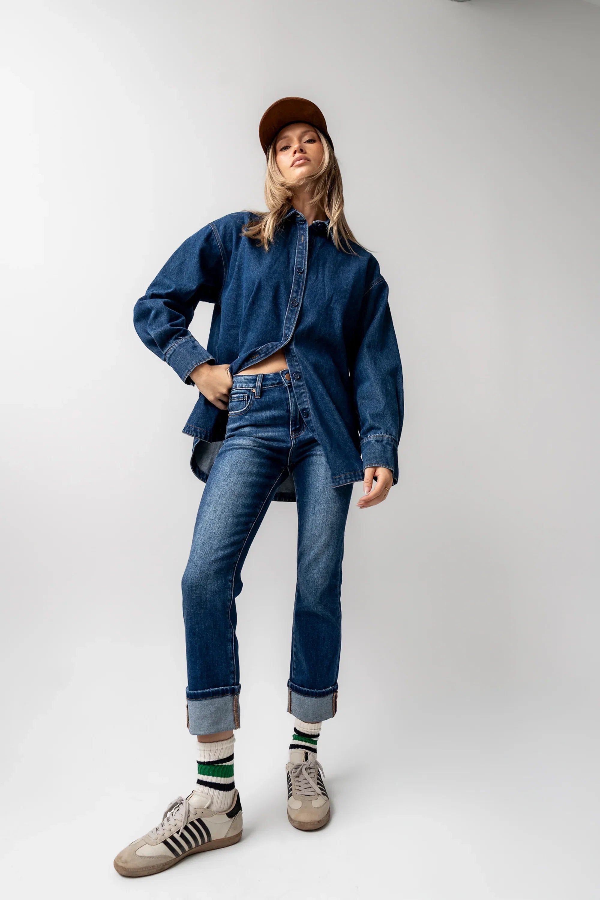 Elliot Cuffed Straight Leg Jeans FINAL SALE