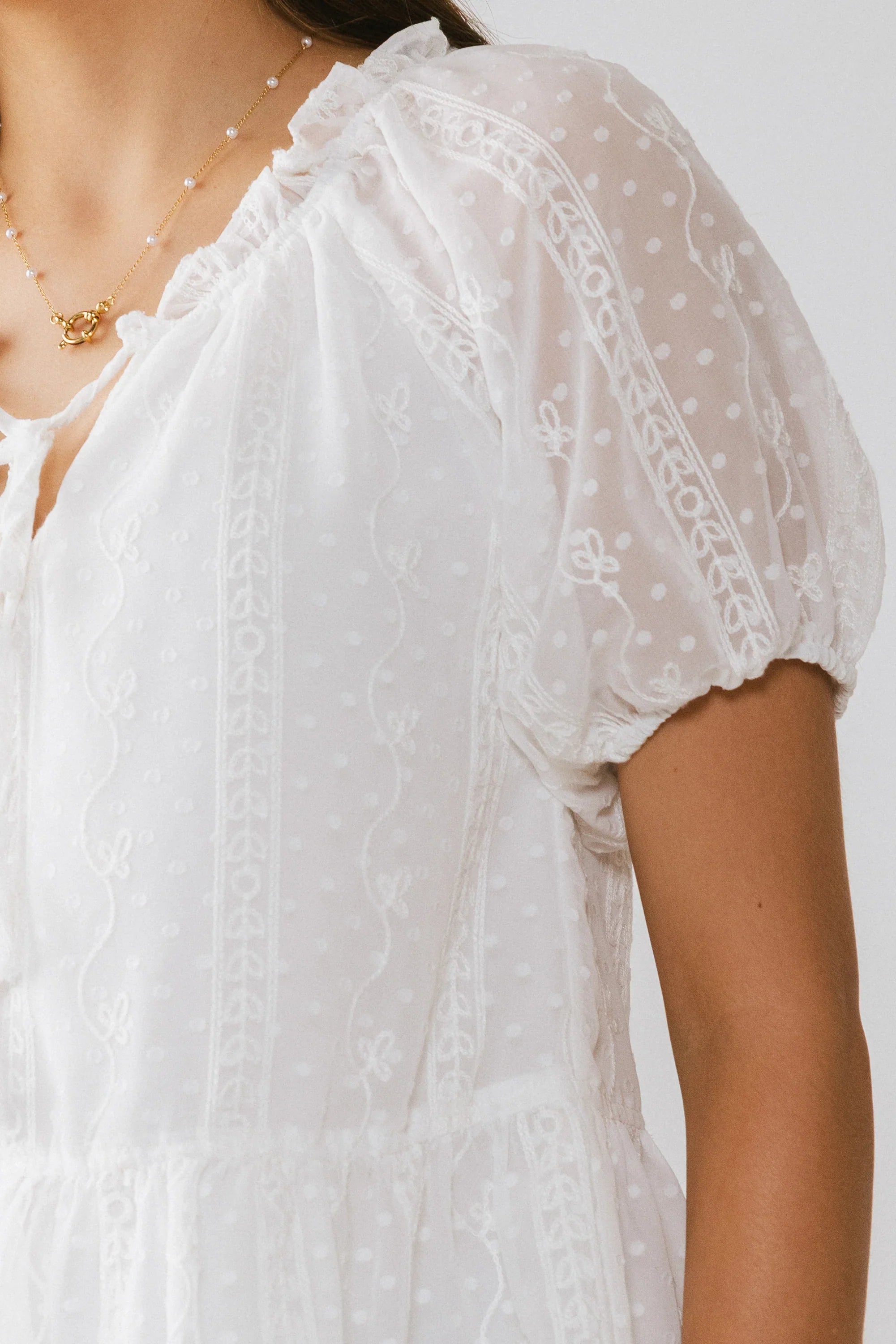 Melina Embroidered Blouse FINAL SALE