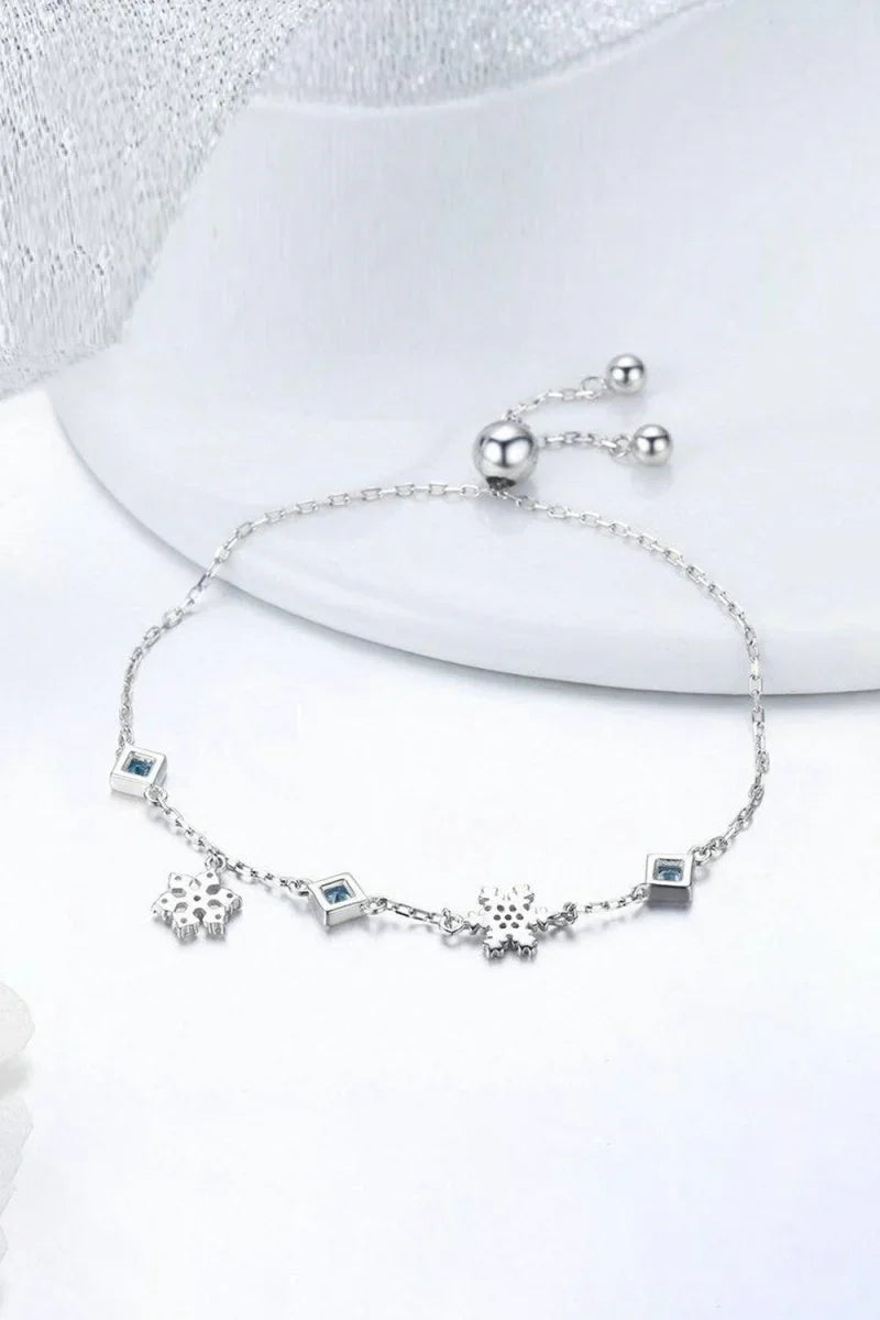 Snowflower Bolo Bracelet Bridesmaid Gift