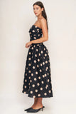 Size Medium SPOTLIGHT HOUR POLKA DOT MIDI DRESS FINAL SALE