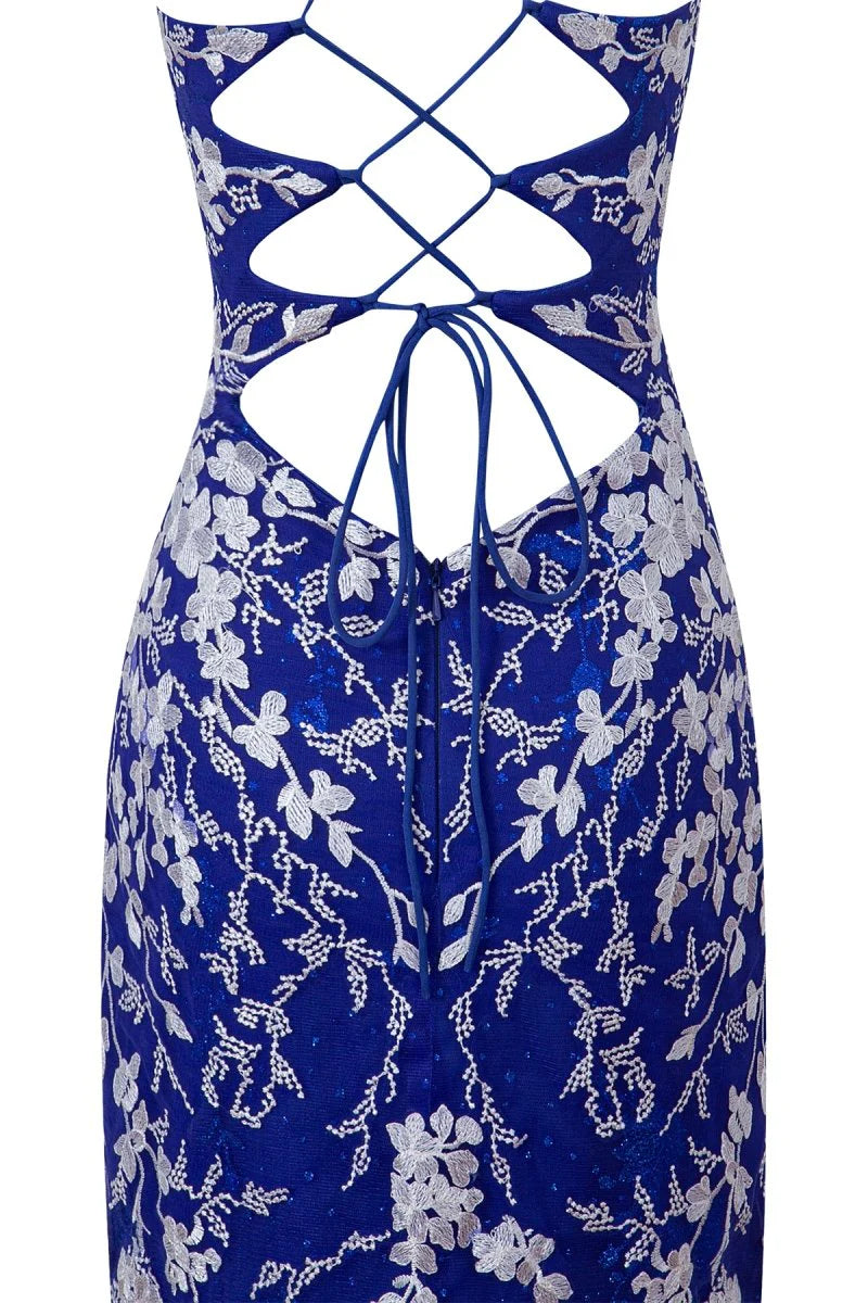 Sheath Short Spaghetti Straps Lace Homecoming Dress