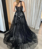 A1053 Leila One Shoulder A Line Tulle Gown Andrea Leo