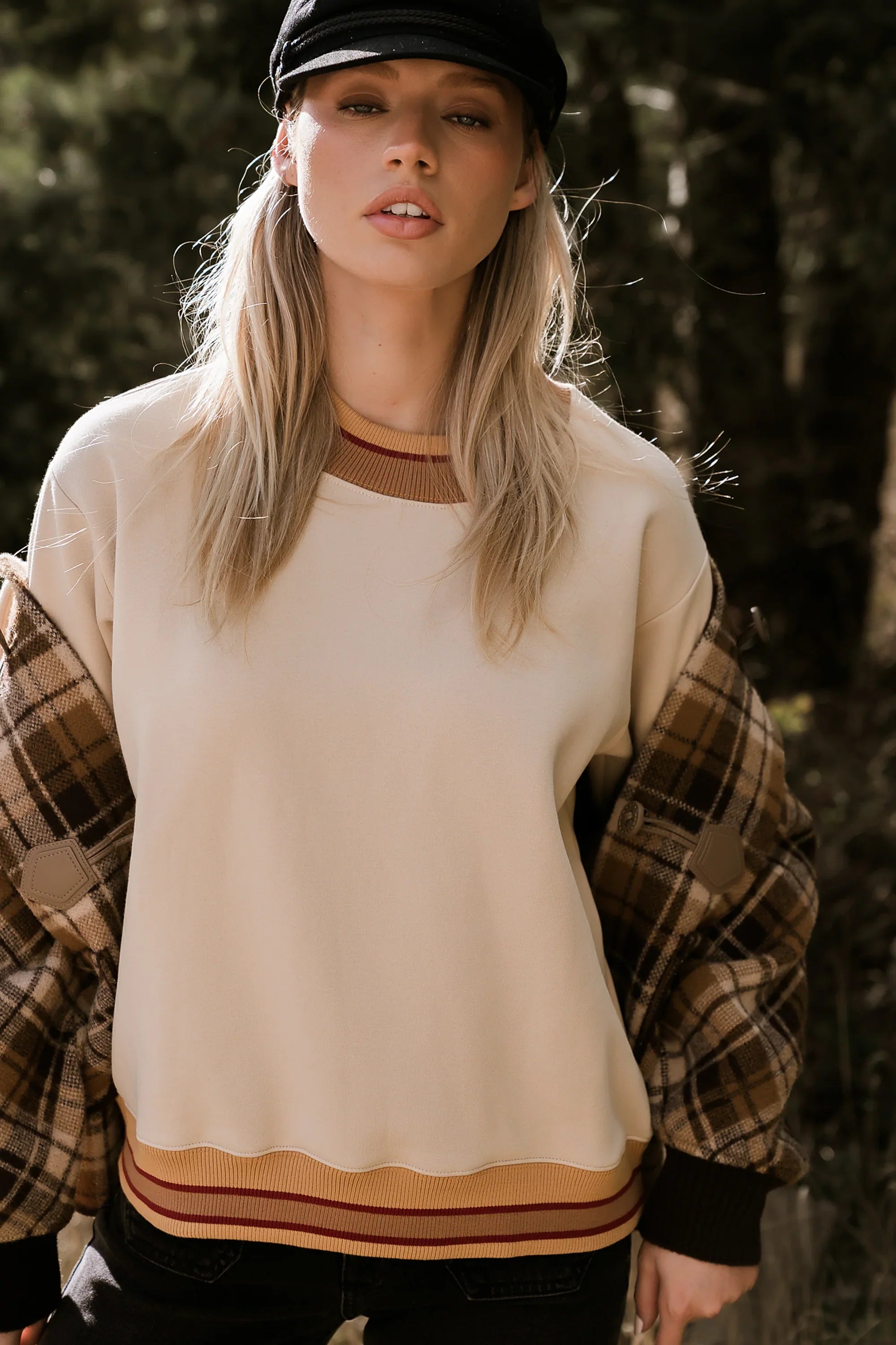 Marie Oversized Sweatshirt in Bone FINAL SALE