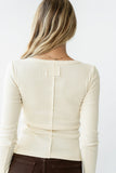 Pura Knit Top in Cream