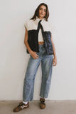 Lets Get Lost Vegan Vest in Black FINAL SALE
