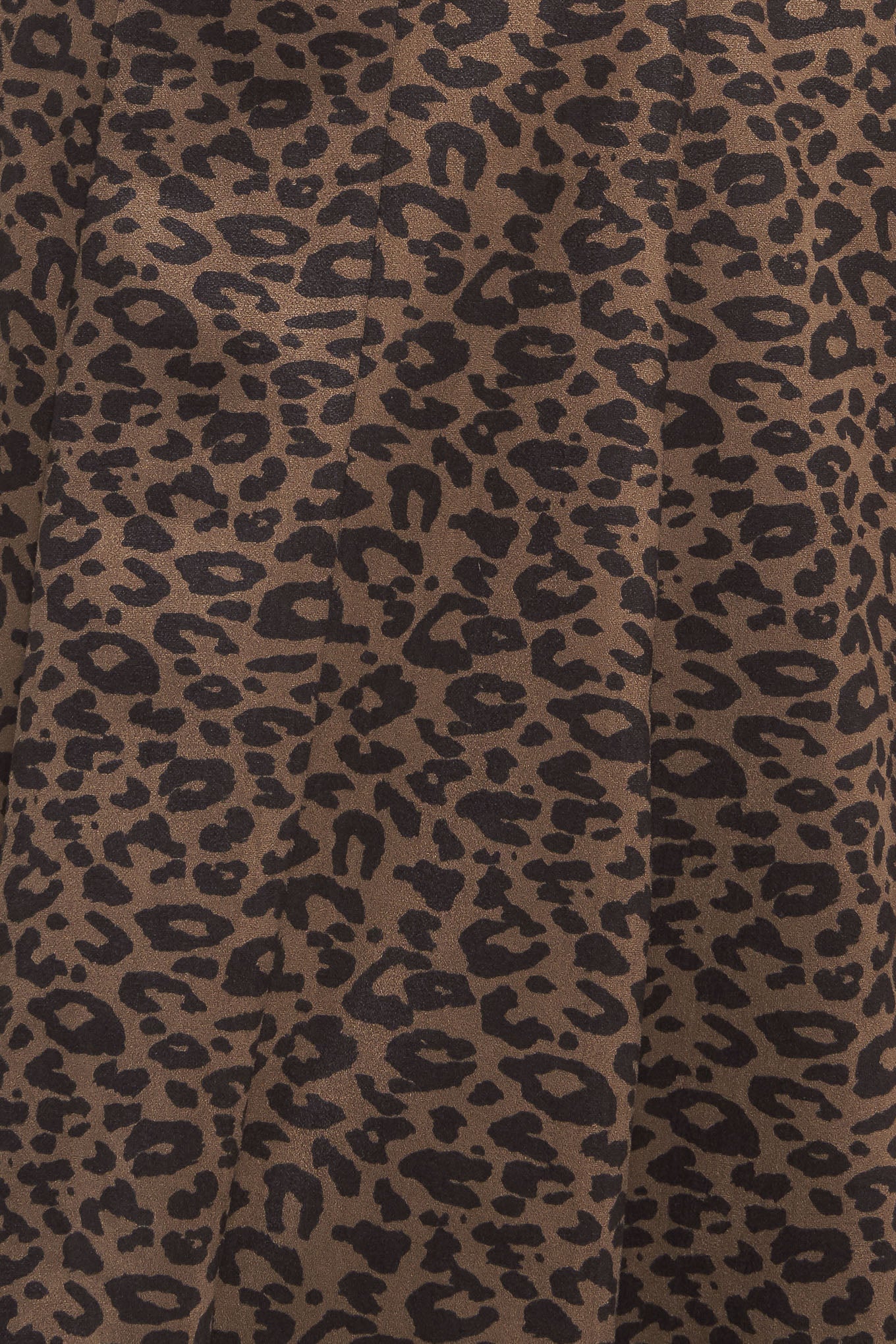 URBAN JUNGLE BROWN LEOPARD SUEDED KNIT MIDI DRESS