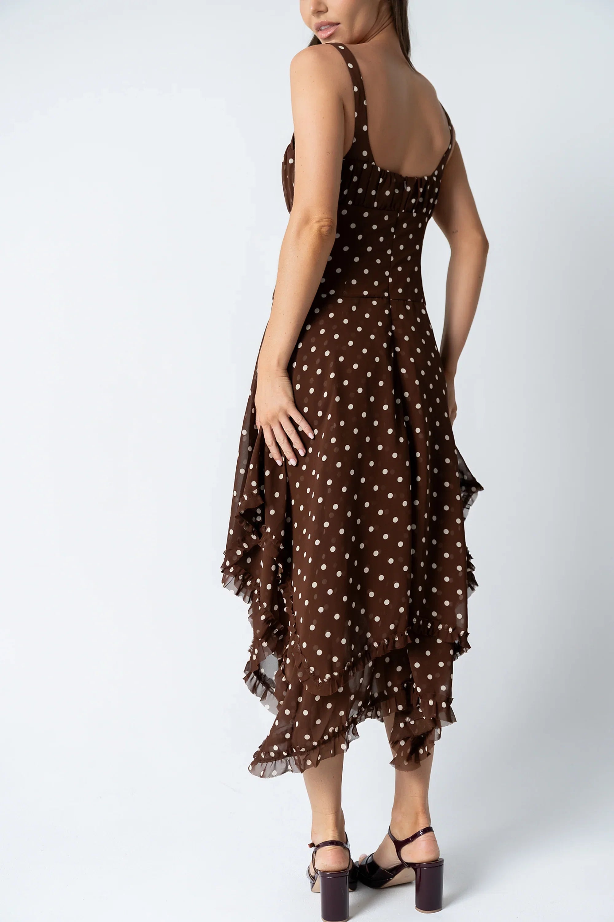 Katalina Polka Dot Maxi Dress