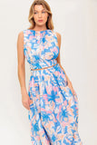 SUMMER HARMONY TIE TOP SKIRT SET POWDER BLUE FINAL SALE