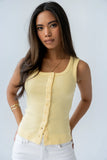 Apollo Knit Tank Top in Yellow