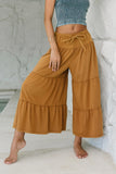 Asha Tiered Pants in Camel